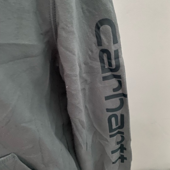 Carhartt  relaxed fit French Terry Green hoodie - Picture 11 of 14